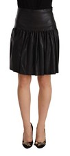 Carrie Jupe Cuir Noir Taille