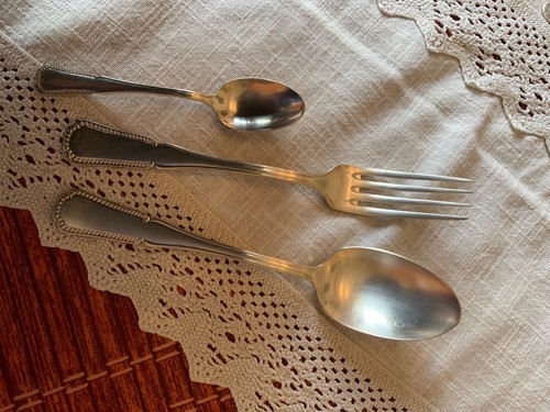 Lot antique silver metal - of,