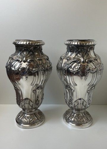 Paire vases art - de, nouveau