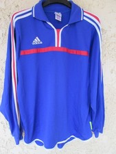 Maillot équipe de FRANCE EURO 2000 vintage ADIDAS EQUIPMENT étiquette jaune pro