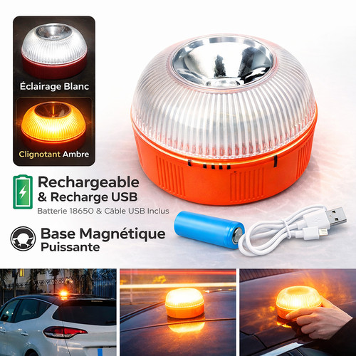 Gyrophare balise urgence - balise, d'urgence