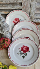 4 ANCIENNES ASSIETTES PLATES