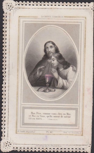 Image pieuse ancien canivet - image,