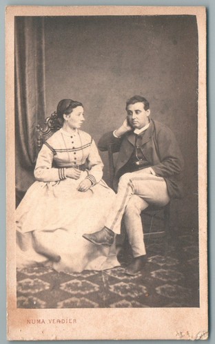 Cdv 1865 jeune couple - couple, qui
