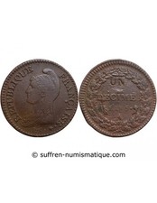 France 1 Decime Dupré L'An 5 A Paris "Modification Du 2 Décimes"