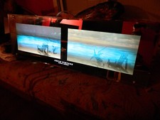 Chris Simpson cadre vintage retro éclairé à vagues