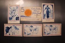 Lot de 5 cartes postales