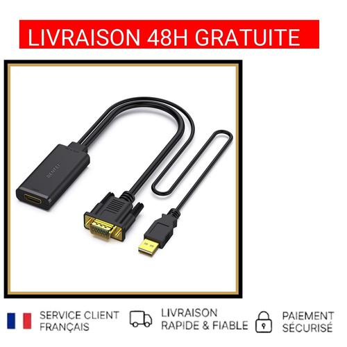 Adaptateur convertisseur vga - adaptateur,