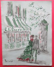 Ancien menus carte de restaurant BERKELEY PARIS (75) - Pub. Perrier - Vers 1960