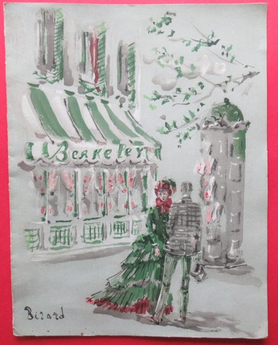 Ancien menus carte - , de