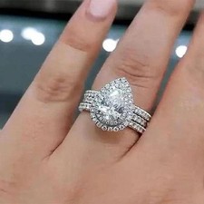 Bague de mariage goutte d'eau
