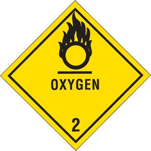 Oxygen 2 labels - x, 4"