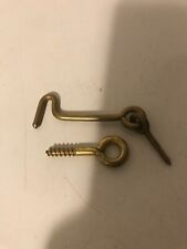 1  Crochet à Contrevent longueur 80 mm LAITON  + Piton LAITON