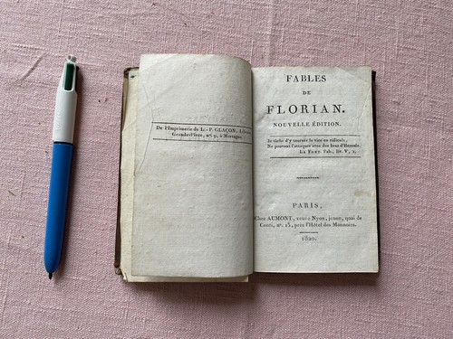 Fables florian 1820 - fables,