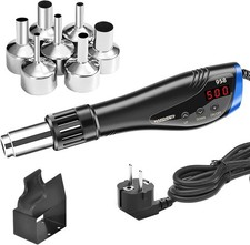 Décapeur Thermique 600W,Température Réglable 100°C à 500°C, 10xNiv air, Handskit