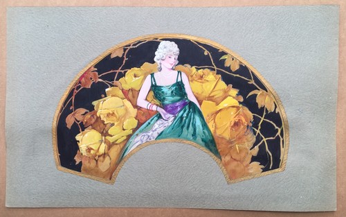Projet éventail art déco - Éventail,