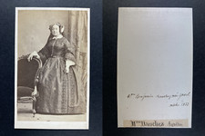 Agathe Gavel épouse Benjamin Dauchez Vintage cdv albumen print.