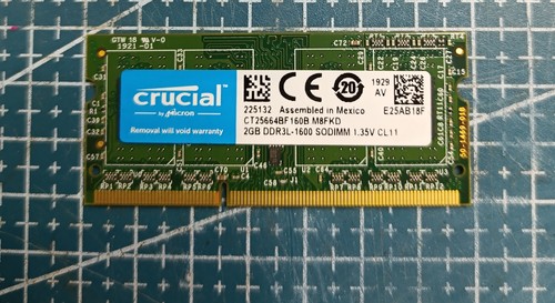Crucial 2go ddr3l 1600 204 - 2go, ddr3l-1600