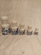 5 pots opaline Belgium style