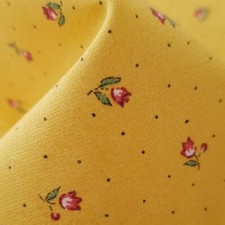 Tissu de coton imprimé Beaucaire semis Jaune [au demi-mètre]