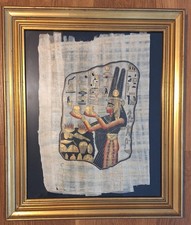 Papyrus Égyptien Sous Cadre