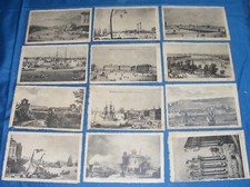33 GIRONDE/ 12 CARTES POSTALES GRAVURES BORDEAUX ANCIEN CP SEMI-MODERNES /B2529