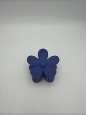 Pince Cheveux Fleur Bleu Mat