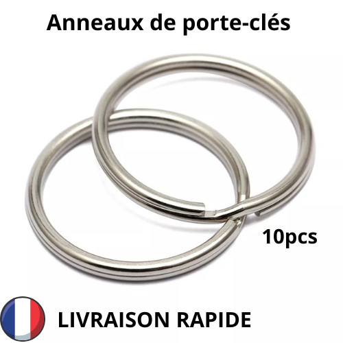Anneaux porte clés pièces - clés, 10