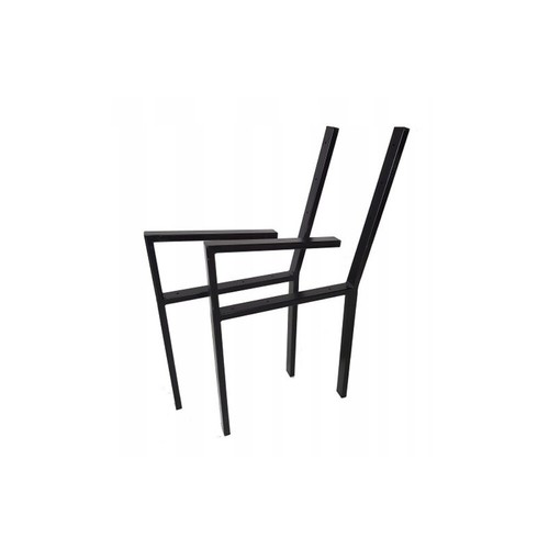 Pieds banc acier pour - de,