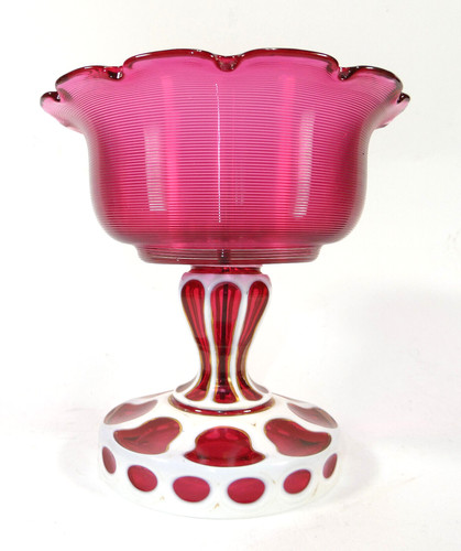 Biedermeier sucrier rubis - sucrier,