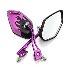 Paire Moto Scooter 8MM 10MM Rétroviseurs Mirrors Old School Bobber Dirt bike ATV