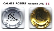 CAPSULES  de CHAMPAGNE CALMES  ROBERT  Millésime 2020
