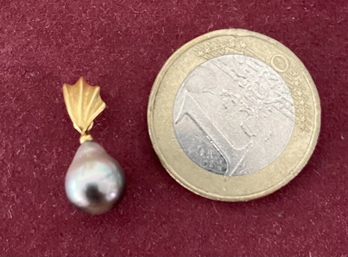 Pendentif véritable perle - , de