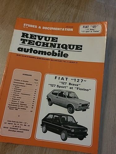 Revue technique auto fiat 127 - technique,