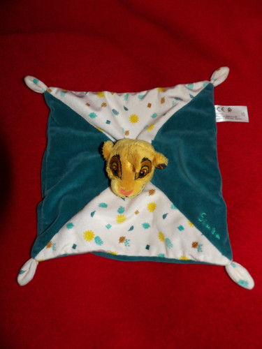 Doudou plat simba roi lion - plat,
