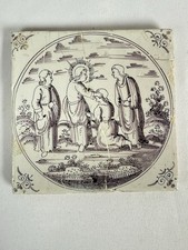 Ancien carreau biblique - ancien,