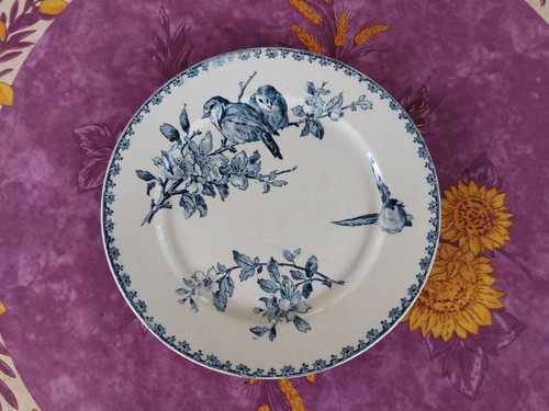 Assiette plate sarreguemines - assiette,