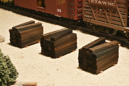 Scale train track ties - track,