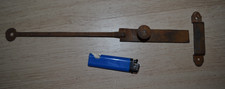 Ancien grand fléau de loquet de porte, de clenche à poucier  (33cm)