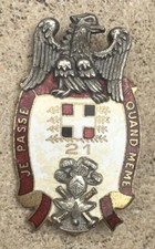 21° Régiment d’Infanterie de Camp, CANJUERS, émail