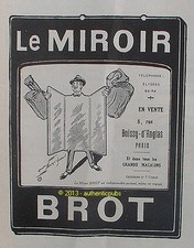 PUBLICITE MIROIR BROT VOYAGE SIGNE MAURICE NEUMONT DE 1924 FRENCH AD PUB RARE