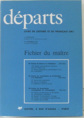 Départs livre lecture et - de,