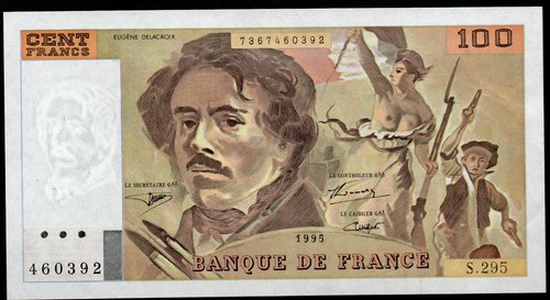 Delacroix 100 francs émis - 100, francs,émis