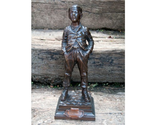 Statue siffleur bronze - statue,