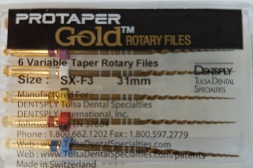 Protaper rotatif dossiers - protaper, or