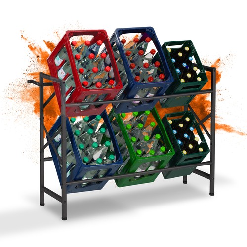 Rangement caisses boissons - rangement,