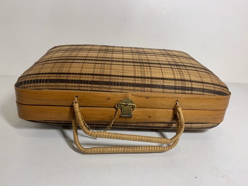 Ancienne valisette osier - valisette,