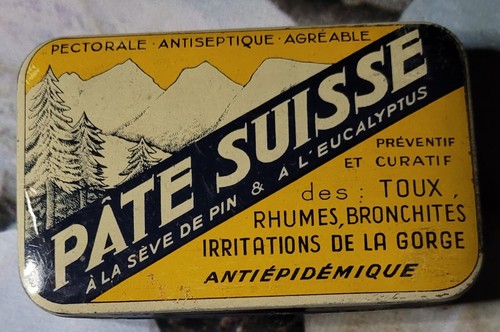Ancienne boîte metal pâte - ancienne, de