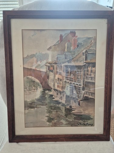Tableau ancien aquarelle - tableau,