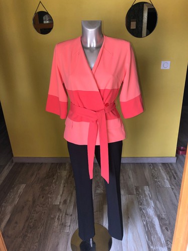 Veste blazer rose saumon - blazer,